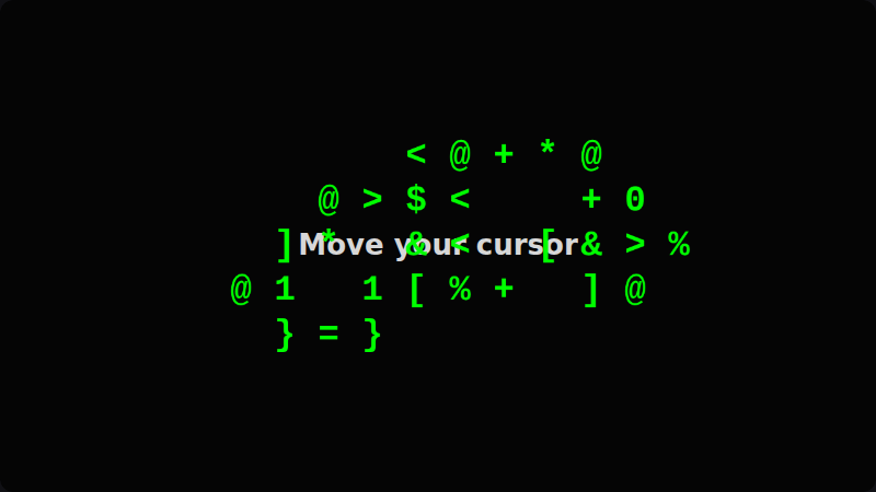 ASCII Cursor